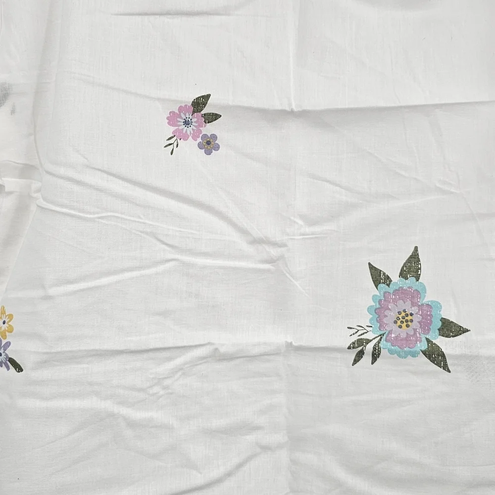 Wild Sage Twin Duvet Cover Set White Floral NWT Size Twin